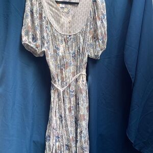 Lucky Brand Multicolor Midi Dress boho size medium
